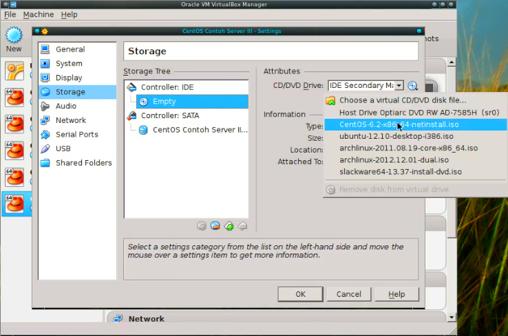 VirtualBox Set Guest OS