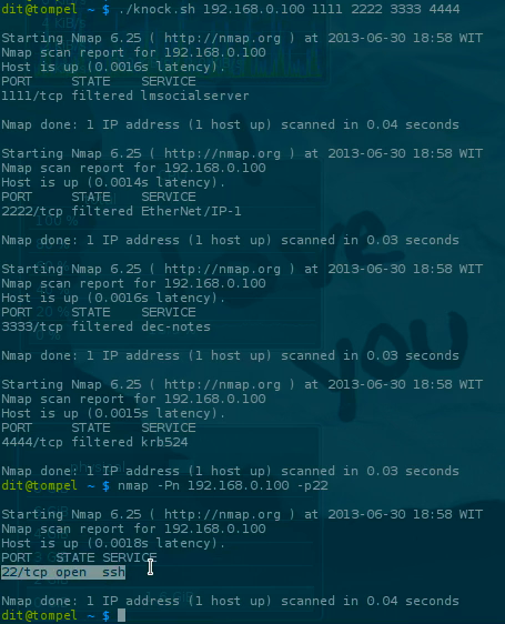 nmap port knocking