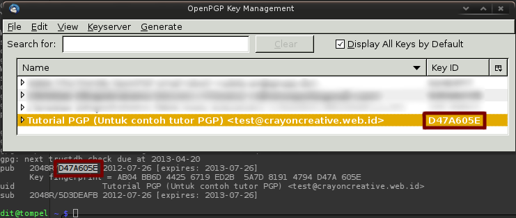 OpenPGP management Thunderbird